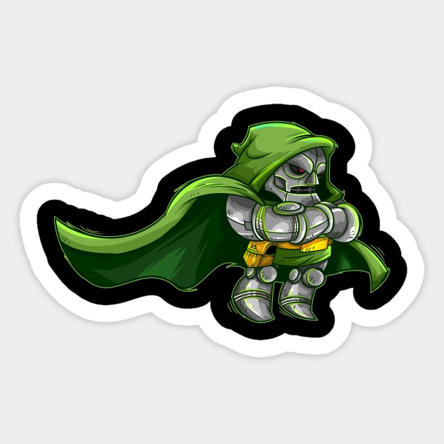 Dr. Doom Sticker by vancamelot